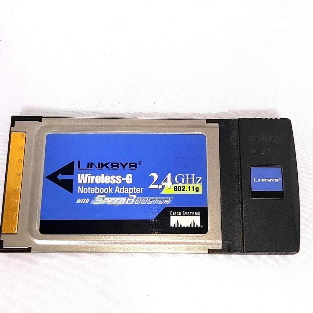 Linksys Wireless-G Notebook Adapter WPC54GS 2.4GHz 802.11g PCMCIA Card WiFi